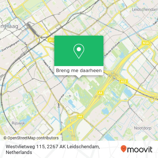 Westvlietweg 115, 2267 AK Leidschendam kaart