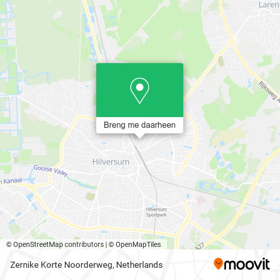 Zernike Korte Noorderweg kaart