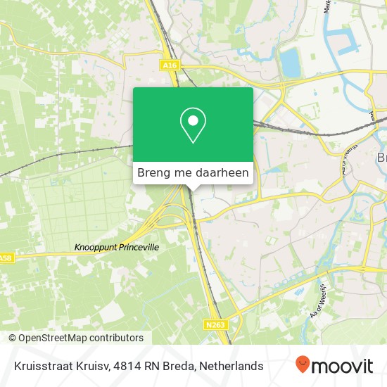 Kruisstraat Kruisv, 4814 RN Breda kaart