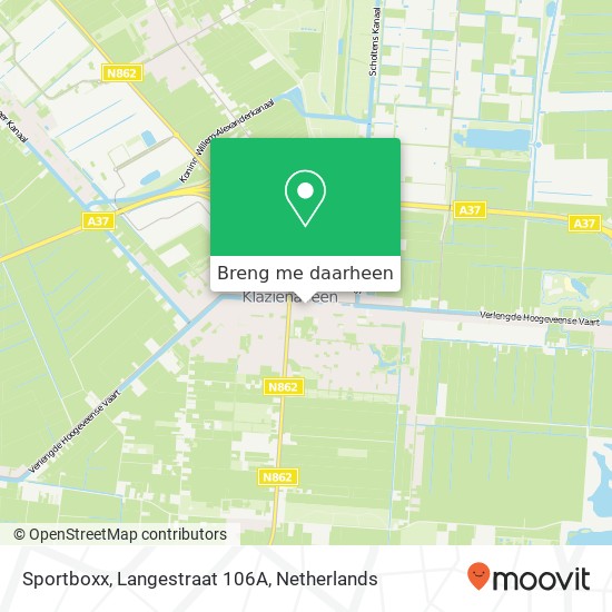 Sportboxx, Langestraat 106A kaart