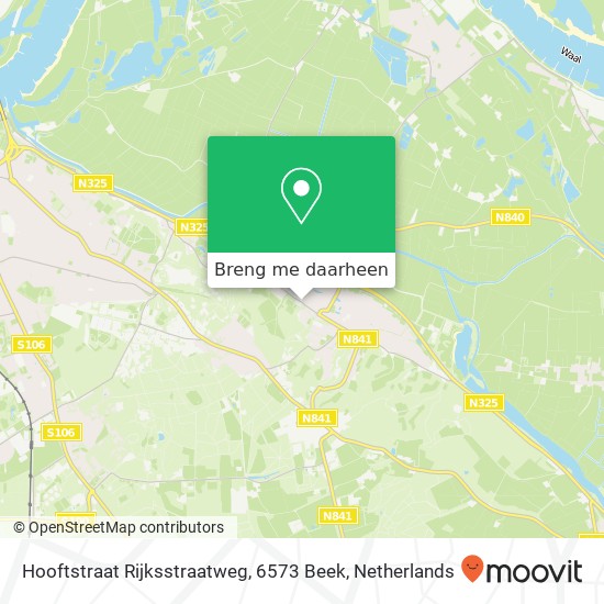 Hooftstraat Rijksstraatweg, 6573 Beek kaart