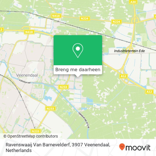 Ravenswaaij Van Barnevelderf, 3907 Veenendaal kaart