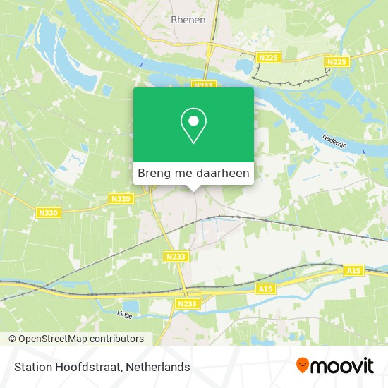 Station Hoofdstraat kaart