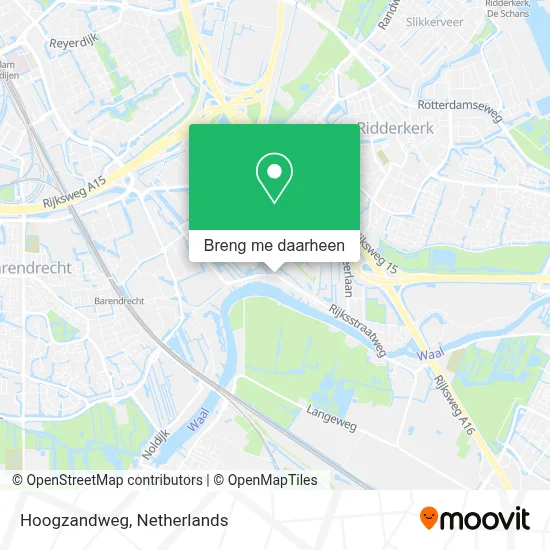 Hoogzandweg kaart
