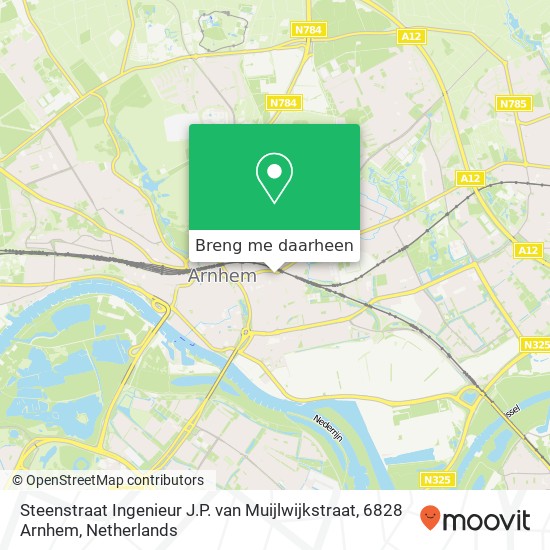 Steenstraat Ingenieur J.P. van Muijlwijkstraat, 6828 Arnhem kaart