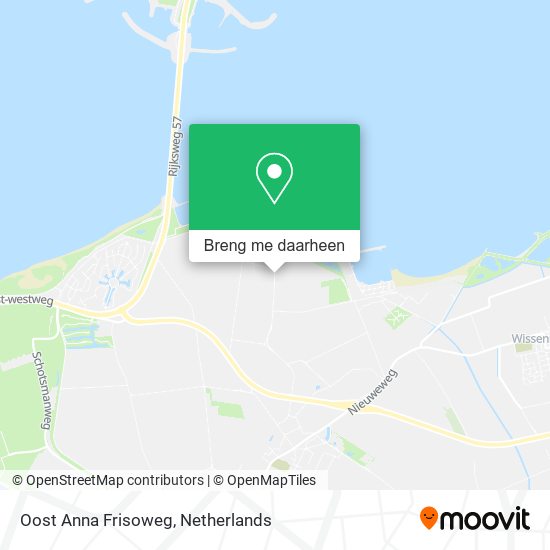 Oost Anna Frisoweg, 4493 Kamperland kaart
