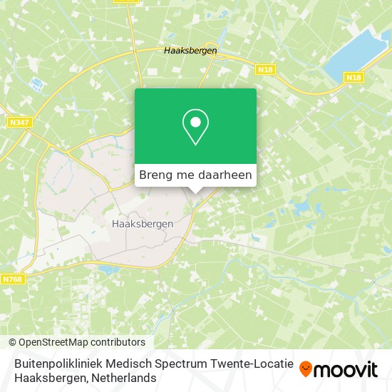 Buitenpolikliniek Medisch Spectrum Twente-Locatie Haaksbergen kaart