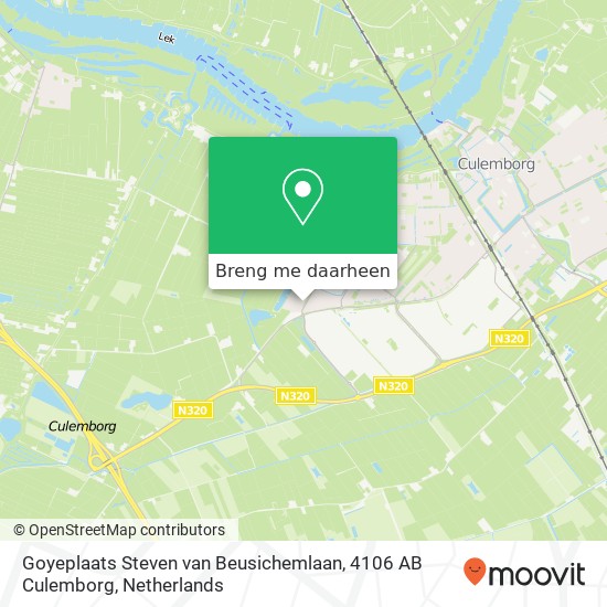Goyeplaats Steven van Beusichemlaan, 4106 AB Culemborg kaart