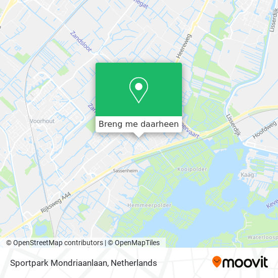 Sportpark Mondriaanlaan kaart