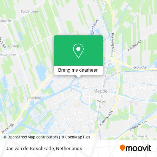 Jan van de Boschkade kaart