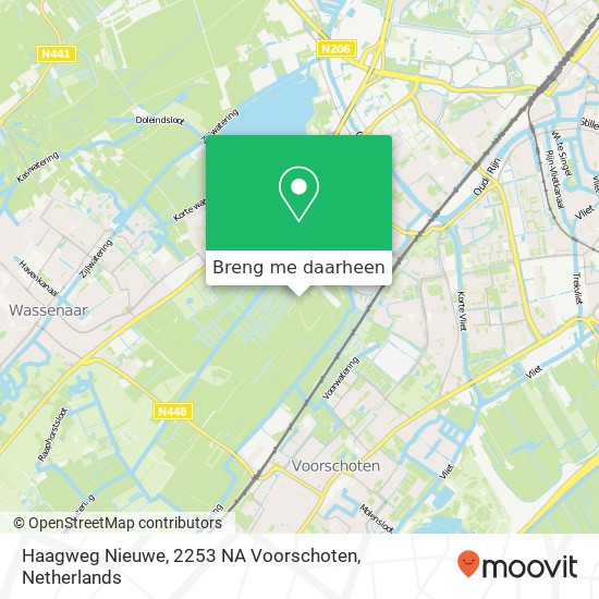 Haagweg Nieuwe, 2253 NA Voorschoten kaart