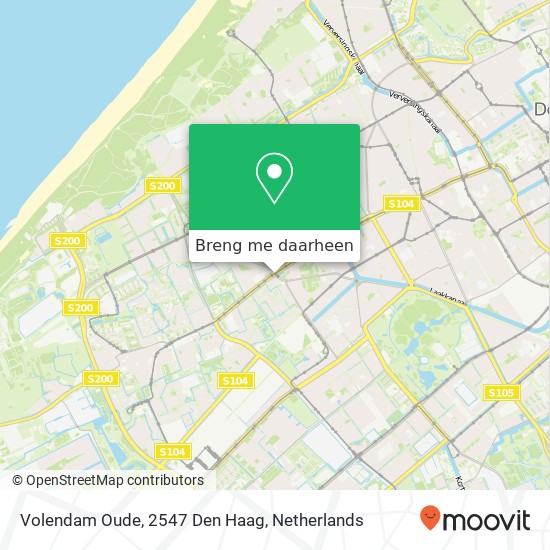 Volendam Oude, 2547 Den Haag kaart