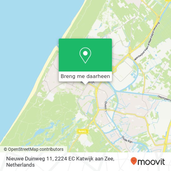 Nieuwe Duinweg 11, 2224 EC Katwijk aan Zee kaart