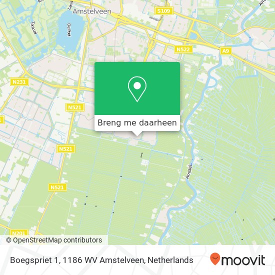 Boegspriet 1, 1186 WV Amstelveen kaart