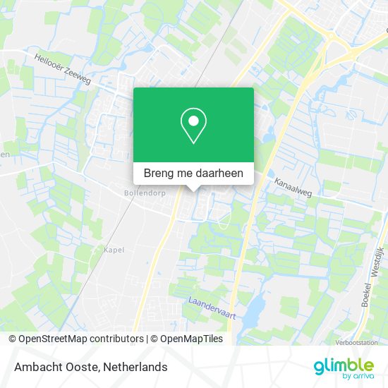 Ambacht Ooste kaart