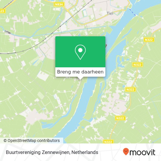 Buurtvereniging Zennewijnen kaart