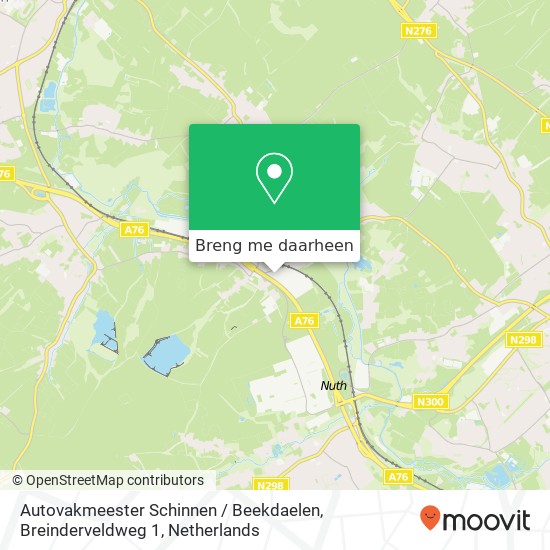 Autovakmeester Schinnen / Beekdaelen, Breinderveldweg 1 kaart