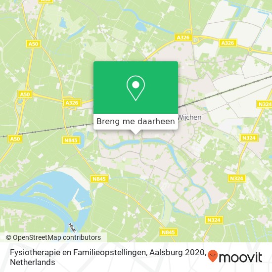 Fysiotherapie en Familieopstellingen, Aalsburg 2020 kaart