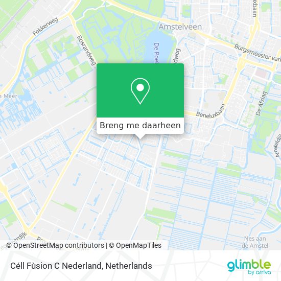 Céll Fùsion C Nederland kaart