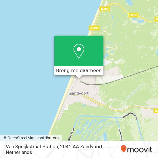 Van Speijkstraat Station, 2041 AA Zandvoort kaart