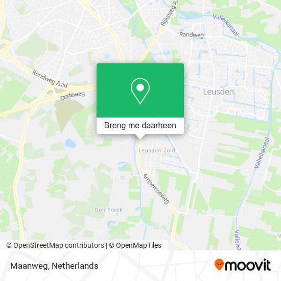 Maanweg kaart