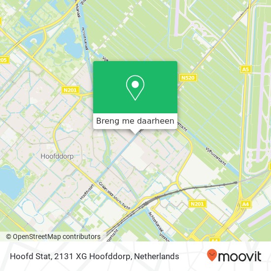 Hoofd Stat, 2131 XG Hoofddorp kaart