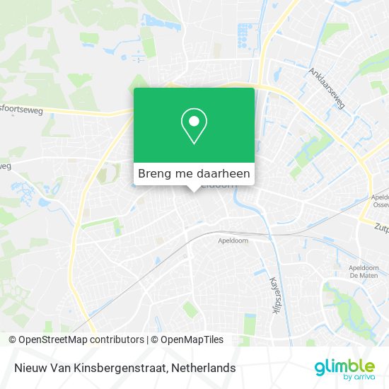 Nieuw Van Kinsbergenstraat kaart