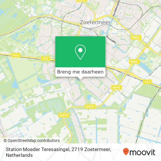 Station Moeder Teresasingel, 2719 Zoetermeer kaart