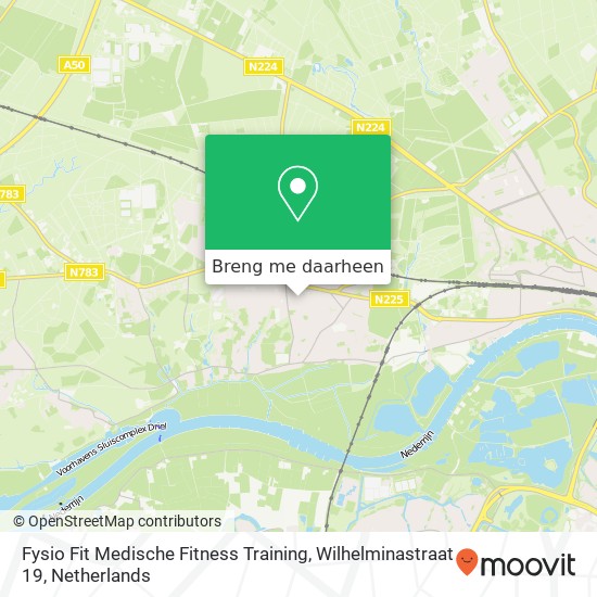 Fysio Fit Medische Fitness Training, Wilhelminastraat 19 kaart
