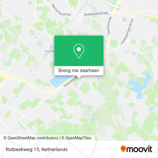 Rutbeekweg 15, 7546 PR Enschede kaart