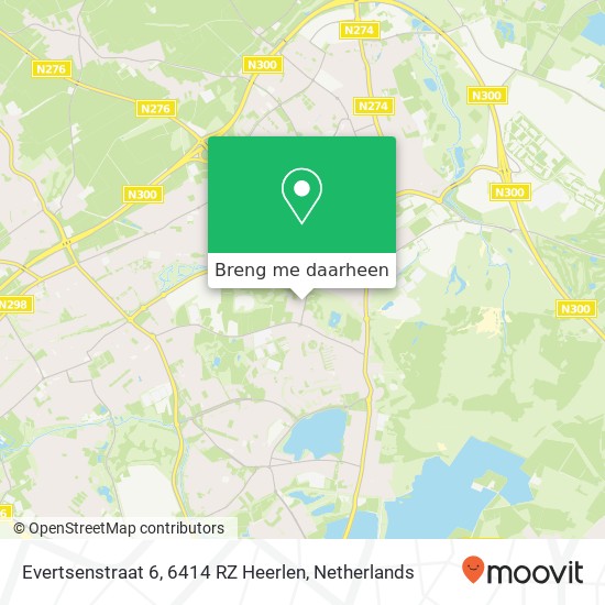 Evertsenstraat 6, 6414 RZ Heerlen kaart