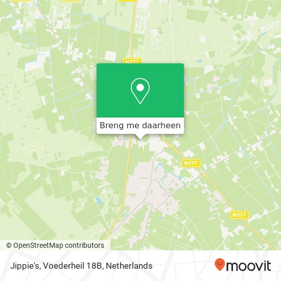 Jippie's, Voederheil 18B kaart