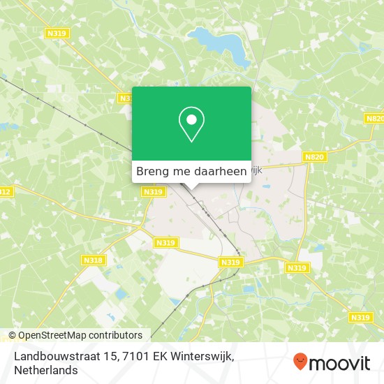 Landbouwstraat 15, 7101 EK Winterswijk kaart