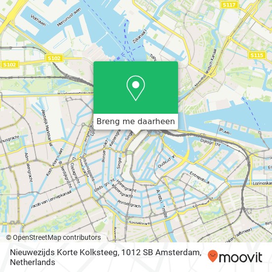 Nieuwezijds Korte Kolksteeg, 1012 SB Amsterdam kaart