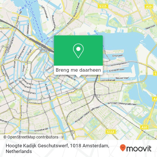 Hoogte Kadijk Geschutswerf, 1018 Amsterdam kaart