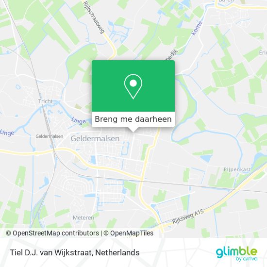 Tiel D.J. van Wijkstraat kaart