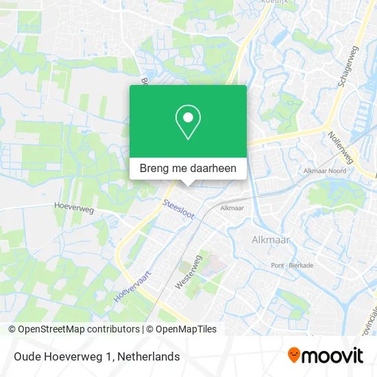 Oude Hoeverweg 1 kaart