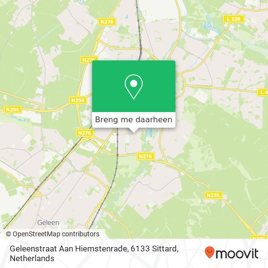 Geleenstraat Aan Hiemstenrade, 6133 Sittard kaart