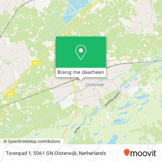 Torenpad 1, 5061 GN Oisterwijk kaart