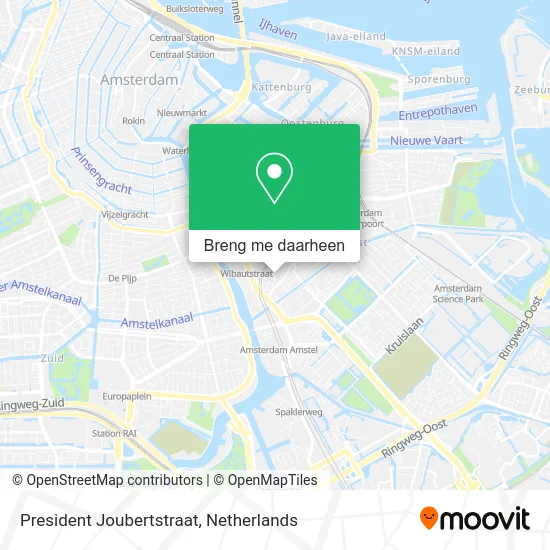 President Joubertstraat kaart