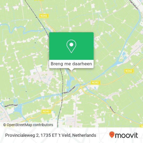 Provincialeweg 2, 1735 ET 't Veld kaart