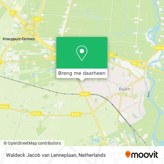Waldeck Jacob van Lenneplaan kaart