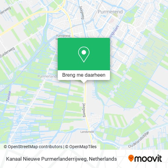 Kanaal Nieuwe Purmerlanderrijweg kaart