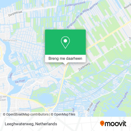 Leeghwaterweg kaart