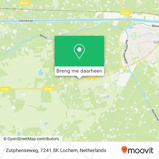 Zutphenseweg, 7241 SK Lochem kaart