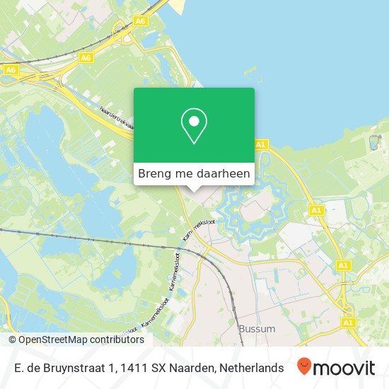 E. de Bruynstraat 1, 1411 SX Naarden kaart