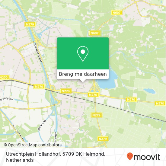 Utrechtplein Hollandhof, 5709 DK Helmond kaart