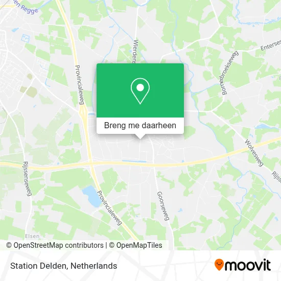 Station Delden kaart