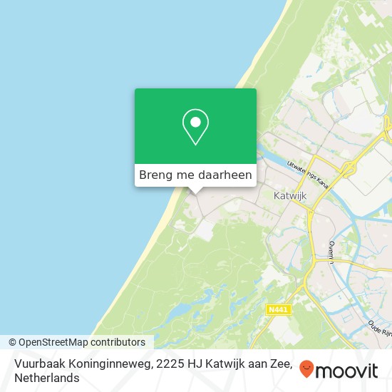 Vuurbaak Koninginneweg, 2225 HJ Katwijk aan Zee kaart