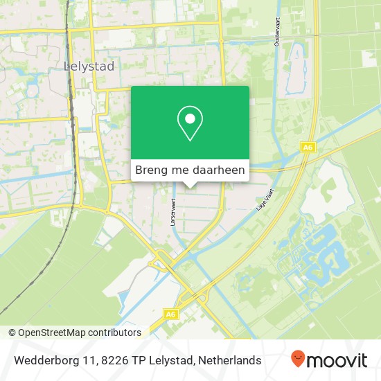 Wedderborg 11, 8226 TP Lelystad kaart